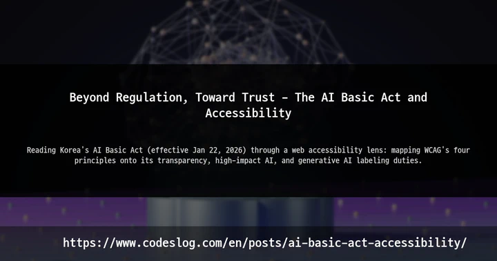 Beyond Regulation, Toward Trust - The AI Basic Act and Accessibility thumbnail