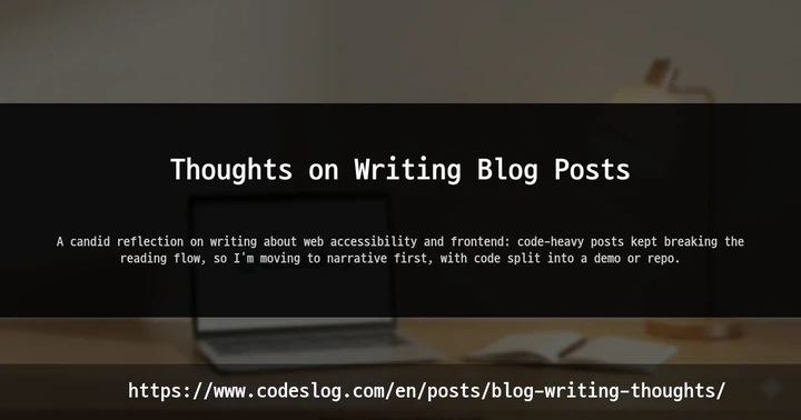 Thoughts on Writing Blog Posts thumbnail