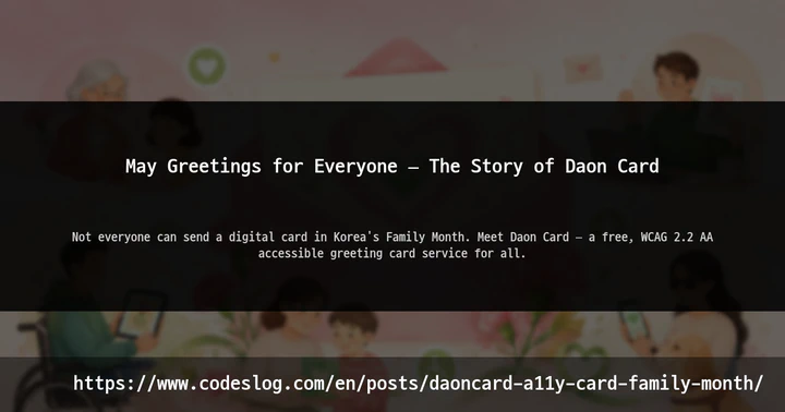 May Greetings for Everyone — The Story of Daon Card thumbnail