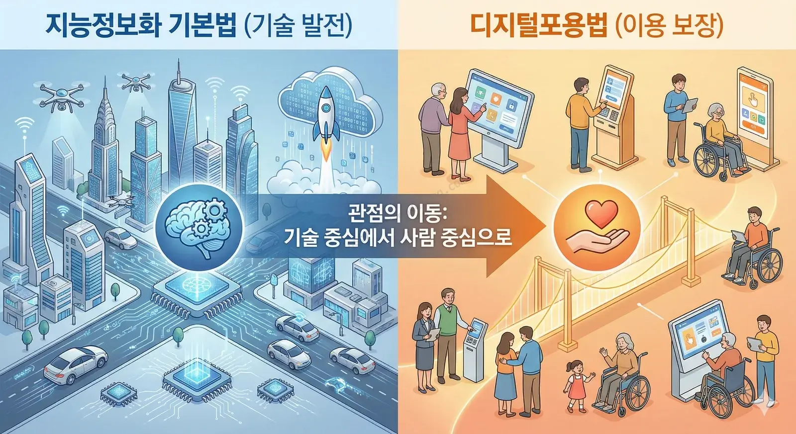 지능정보화 기본법과 디지털포용법 비교