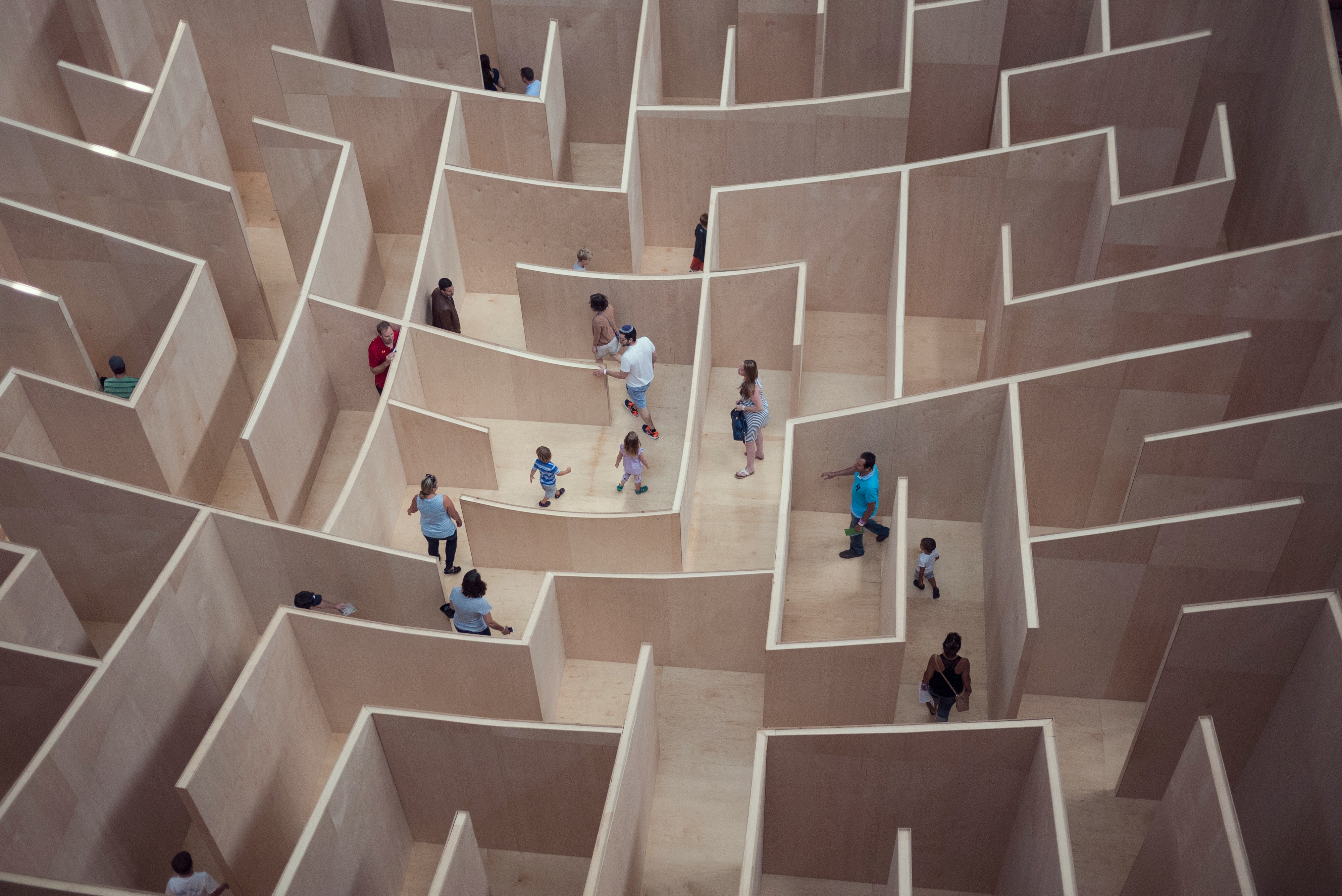 A web form with multiple input fields — easy to get lost in, just like people navigating a maze.