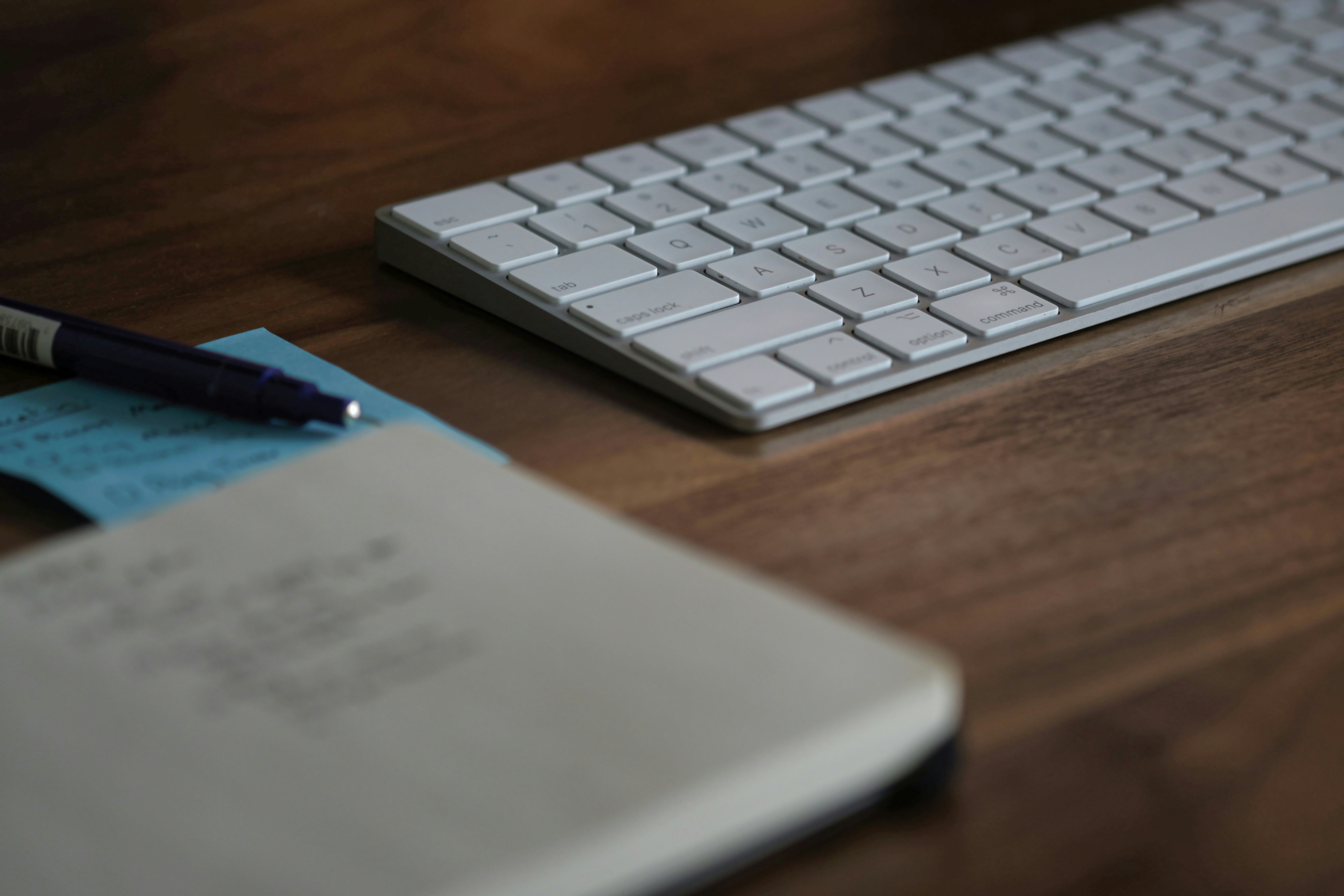 A desk with notes — WCAG 3.0 Draft is still a work in progress.