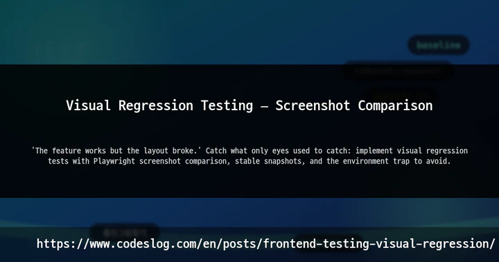 Visual Regression Testing — Screenshot Comparison thumbnail