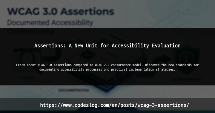 Assertions: A New Unit for Accessibility Evaluation thumbnail