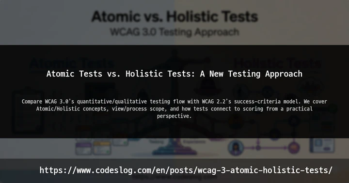 Atomic Tests vs. Holistic Tests: A New Testing Approach thumbnail